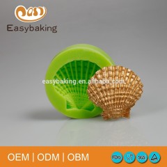 Heiße Verkaufsförderung Single Cavity Sea Scallop Shell Schokoladen-Silikon-Seifenformen
