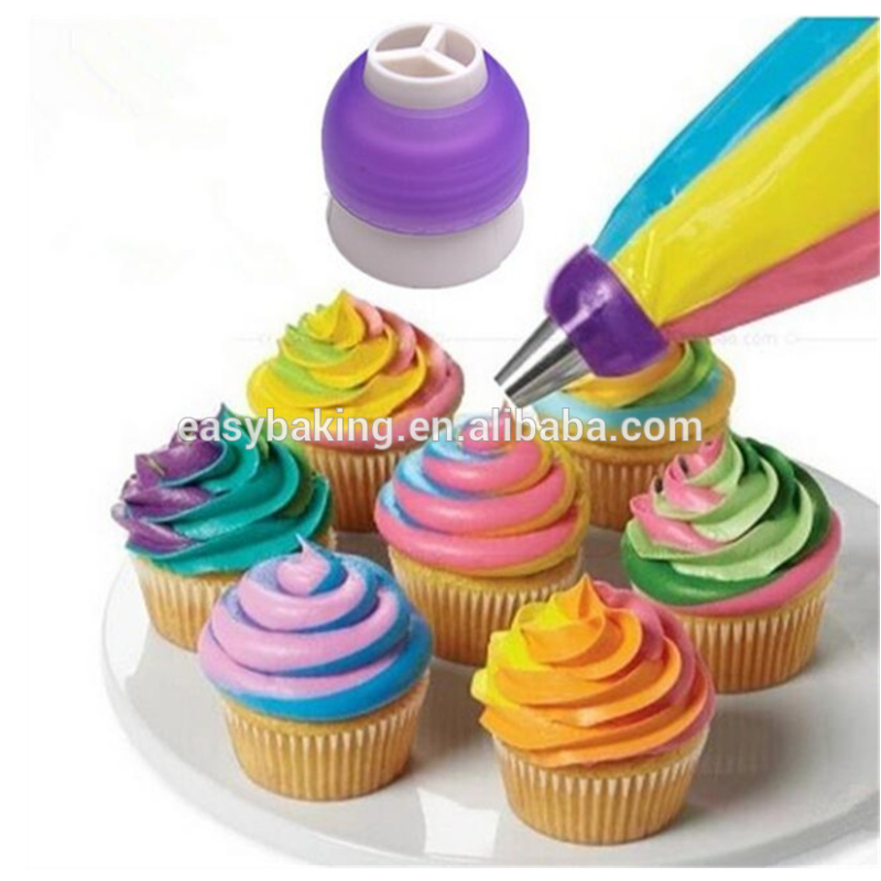 Pastry cream cake baking adapter round cut tool nozzle pipe coupler converter