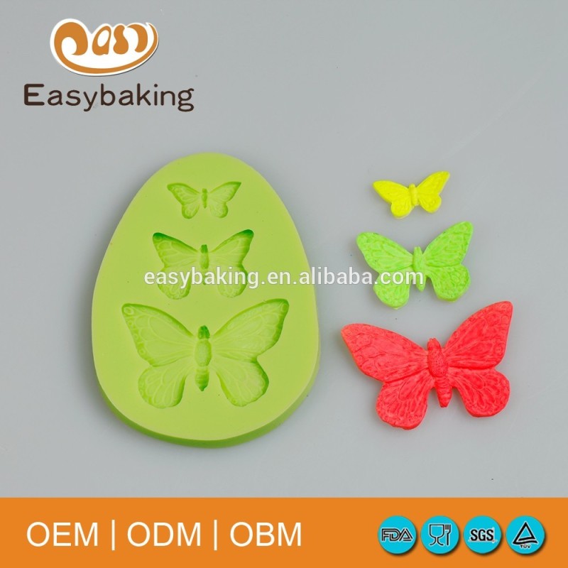 Factory Cheap Price Insect Item Cake Decorating Butterflies Silicone Cupcake Mold