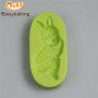Cute baby rabbit decorated fondant cake chocolate silicone fondant mold