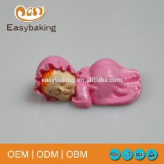 Großhandel Werbeartikel Hochwertiger Kuchen Dekorieren 3D Schlafende Baby Silikon Seifenform