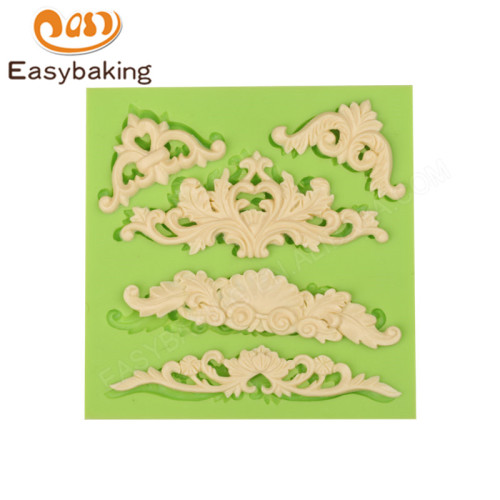 Hot sale Flourish Swirl Centrepiece cake mold silicone cake mold silicone cake decoration mold
