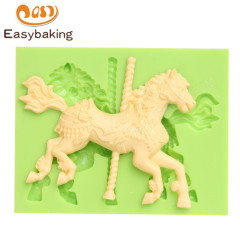 Toy horse design 3d silicone cake molds