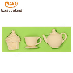 High Quality Teapot Cup Afternoon Tea Cupcake Silicone Mould