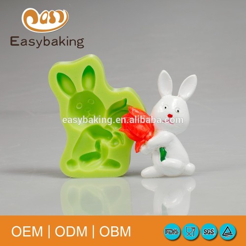 Wholesale promotional products rabbit shaped different shape silicone baking molds