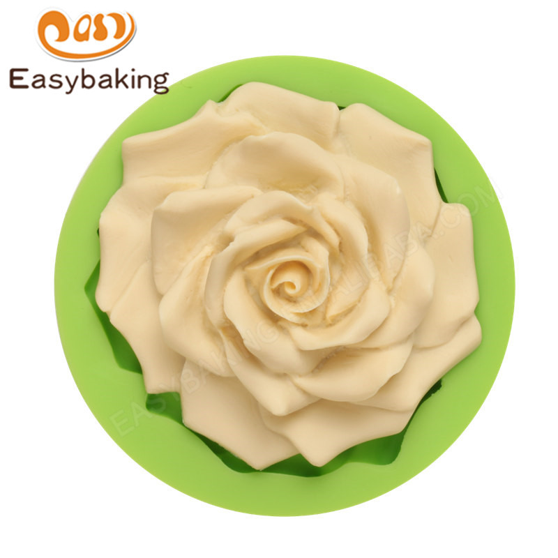 Rose shape fondant mold 3d silicon cake mould