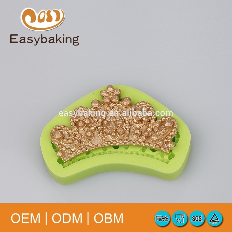 Queen Crown Bakeware Wedding Cake Decorate Fondant Silicone Molds