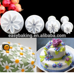 Fondant cake decorating gumpaste 4pcs/set daisy marguerite plunger cutter