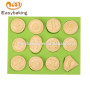 New design food grade heat resistant 12 cavity silicone molds
