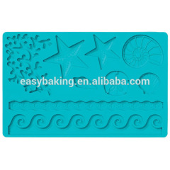 Summers Ocean Starfish Sea Shells Silicone Mould Nature Multi Mat
