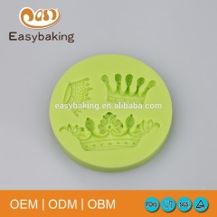 3 Queen Crown Craft Ornament Bakeware Wedding Cake Decorate Fondant Silicone Molds