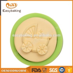 Baby Carriage Shape Silicone Fondant Mold for Cake Decorating