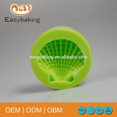 Hot Sale Promotion Single Cavity Sea Scallop Shell Chocolate Silicone Soap Moulds