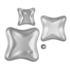 3-teiliges Aluminium-Kuchenform-Set Kissen-Kuchen-Backform