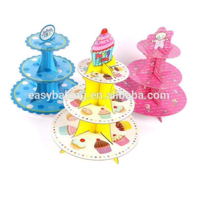 Beautiful wedding cupcake stand cardboard party cupcake stand