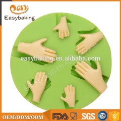 Hand-shaped fondant chocolate mold cake decoration tool hand-shaped silicone mold