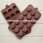 15 cavity rose sunflower flower silicone mold chocolate cake bakeware tools