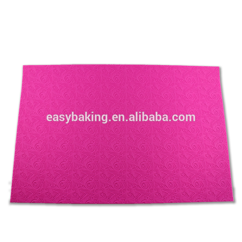 Support Custom Printing Decoration Fondant Silicone Baking Cake Lace Mat