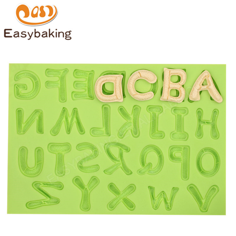 Alphabet Fondant Silicone Molds for Cake Decorating tools