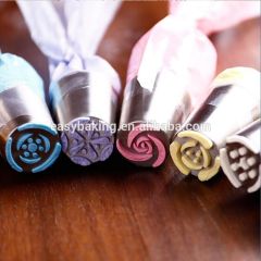 Cake decorating 12pcs/set 304 stainless steel seamless Russian piping tips