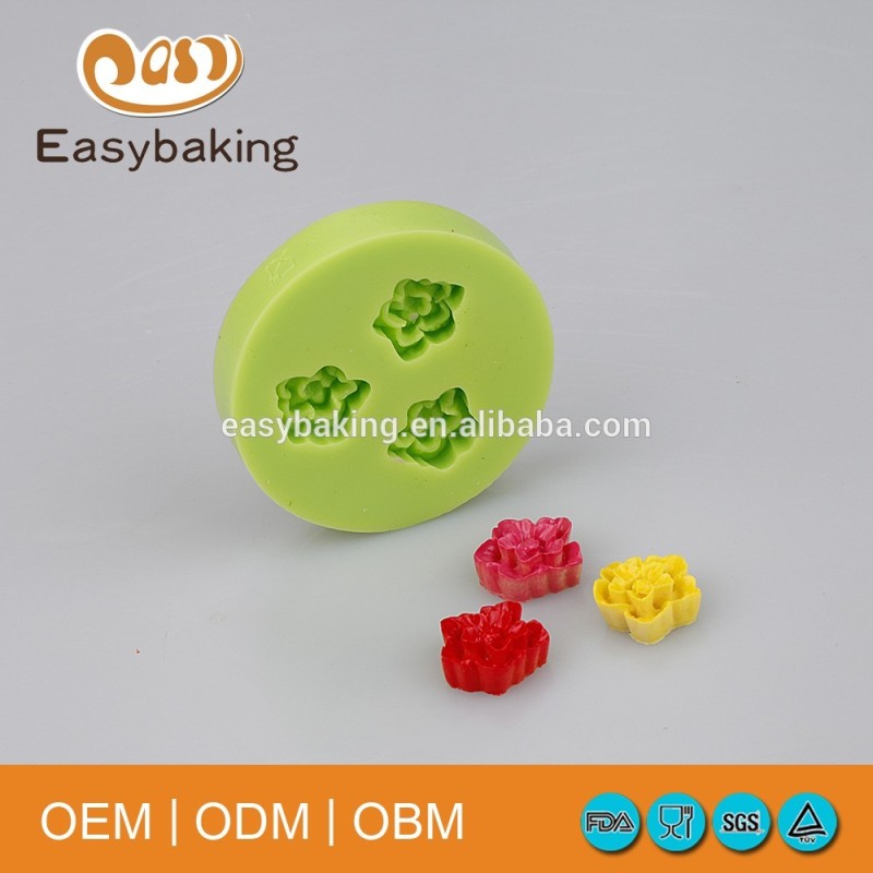 FDA Cheap Rose Silicone Chocolate Moulds For Cake Decorate Candy Jewellery