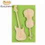 Violin Guitar Candy Clay Chocolate Gumpaste Silicone Molds Cake Decorating Tools