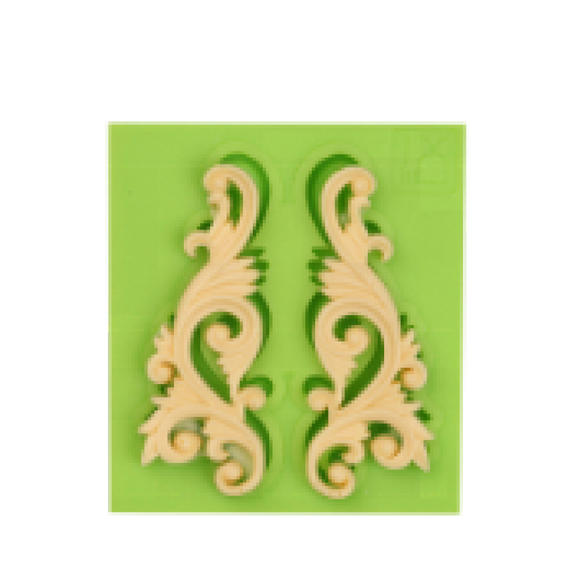 Vintafe Baroque Bow Lace Decoration Silicone Sugarcraft Mould
