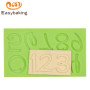 Arabic Numerals Fondant Mould Silicone Molds for Cake Decorating