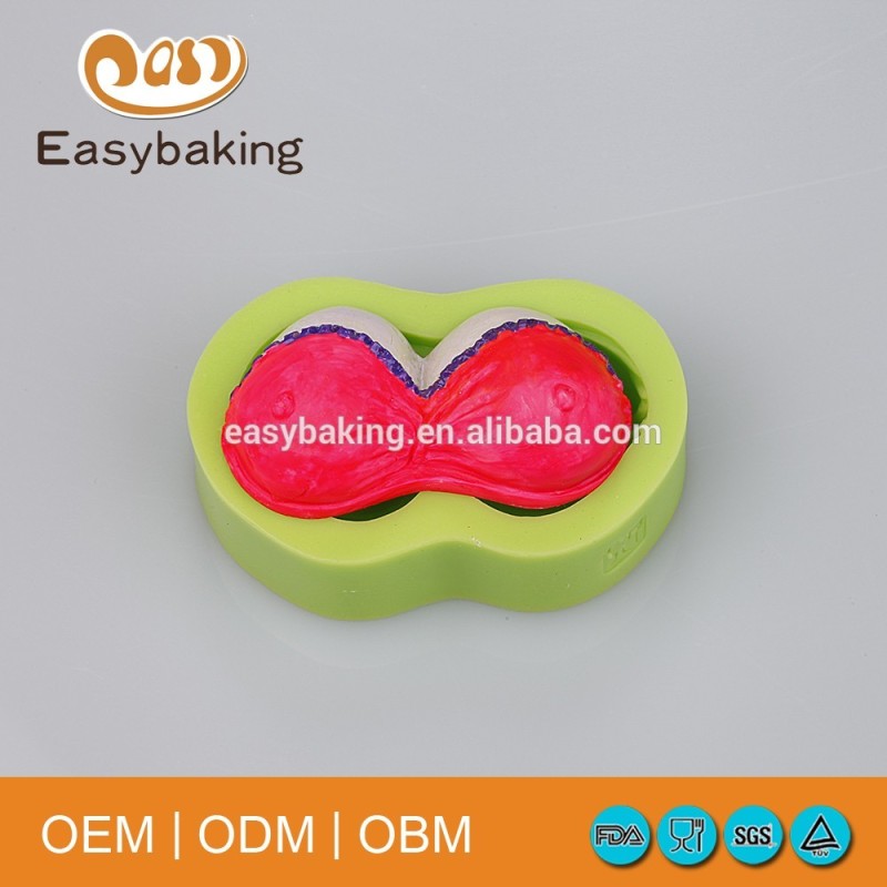 Originality And Novelty Female Sexy Bra Silicone Bakeware Molds For Birthday Cake Decorate
