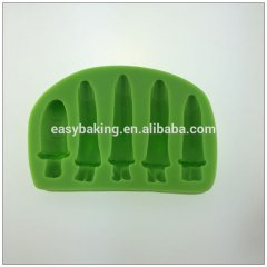 Zhejiang wholesale Halloween Horror finger shape silicone molds soap mold fondant cake decorating