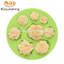 China factory supply unique hand made flower shape silicone mold