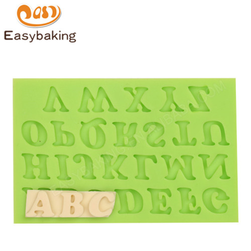Popular A-Z Uppercase Silicone Mold For Cake Decoration