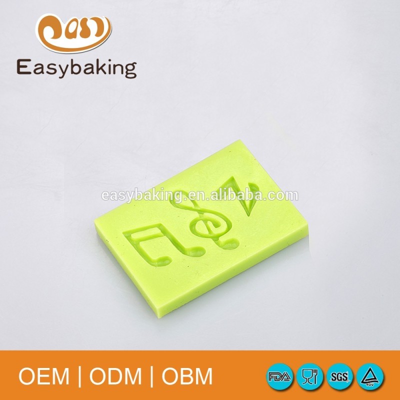 Beautiful DIY Design Musical Note Fondant Silicone Mold For Cake Decorating