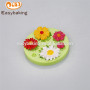 New design best selling customized food grade flower shape silicone