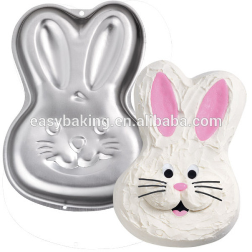 Non-stick cake decorating tools aluminum cutely rabbit cake pan
