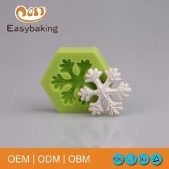Hexagon Silikonform Schneeflocke Putty zum Dekorieren von Kuchen