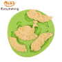 3D silicone fondant molds for cake decorating supplies
