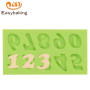 Arabic Numerals 0 to 9 Fondant Mould Silicone Molds for Cake Decorating