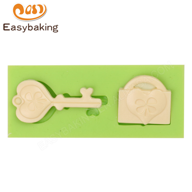 3d key silicone fondant cake  icing molds for fondant decoration
