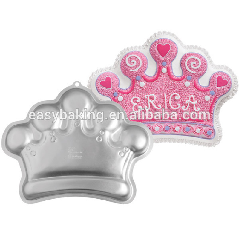 King Queen Princess Crown Cake Tin Baking Aluminium Pan
