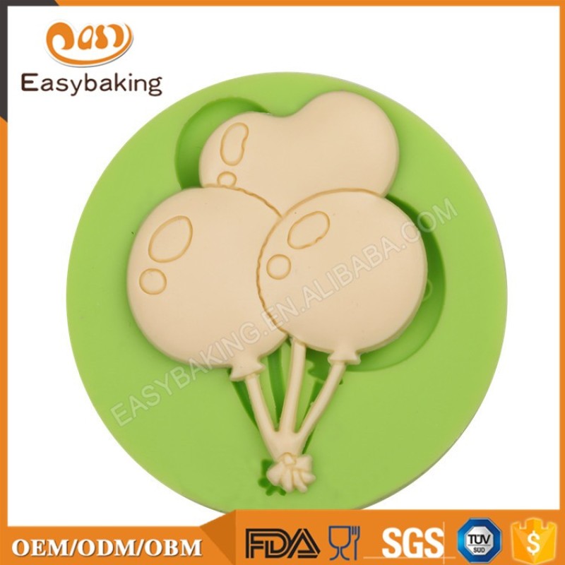 Handmade 3D Balloon Shaped Mold Silicone for cold porcelain