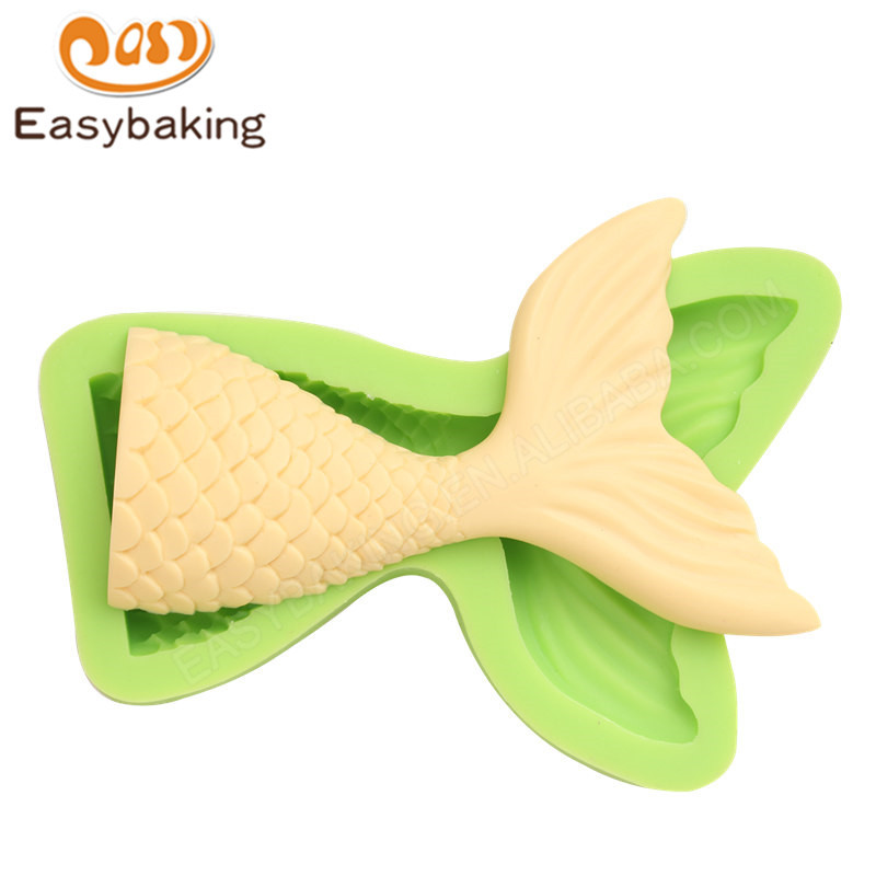 Small Fish Tail Silicone Molds Fondant Mould for cake decorating