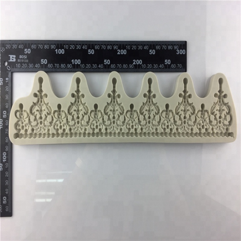 Long Princess Crown Cake Tooper Decoration Silicone Mold