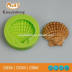 Heiße Verkaufsförderung Single Cavity Sea Scallop Shell Schokoladen-Silikon-Seifenformen