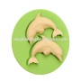 Wholesale 3D dolphin muffin silicone molds cake decoration