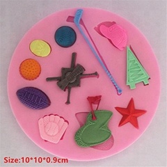 Golf - Silicone Icing Moulds for Cake and Cupcake Decoration