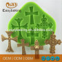 Polymer Clay Halloween Theme Cross Shape Silicone Mould