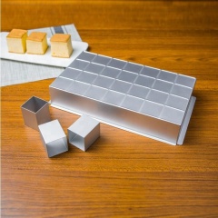 DIY Bakeware Bewegliche Typennummer Buchstabenkombination Quadratisches Kuchenform-Set