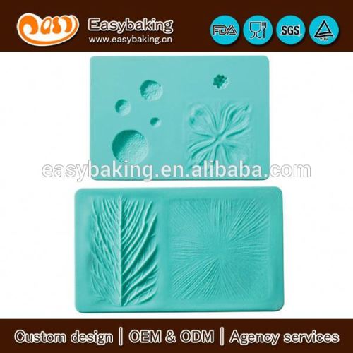 The elegant flower impression silicone macaron baking mat