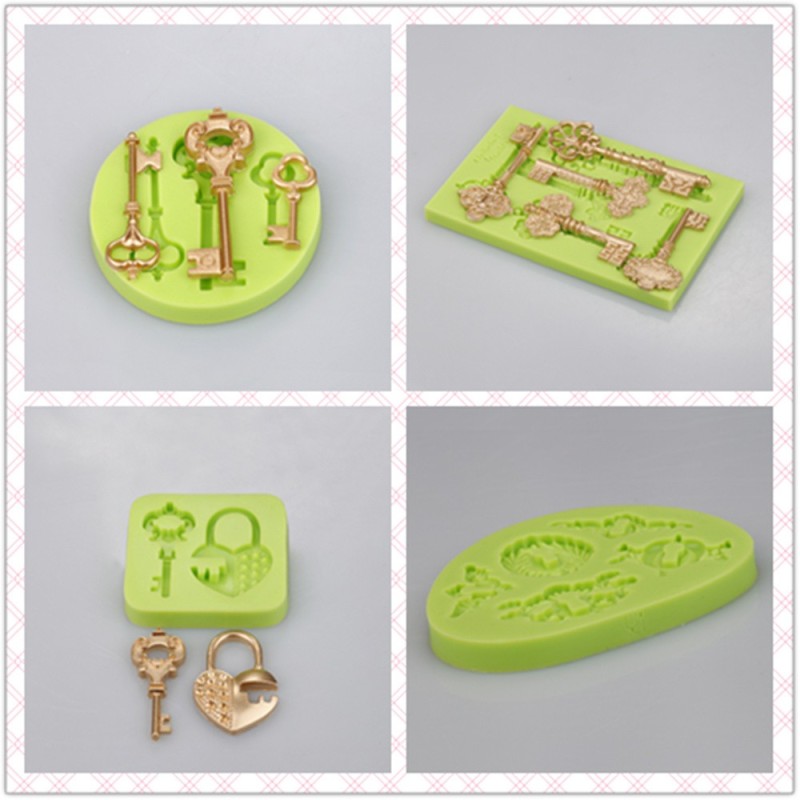 Green Silicone Mold Little Angel for Cake Decoration